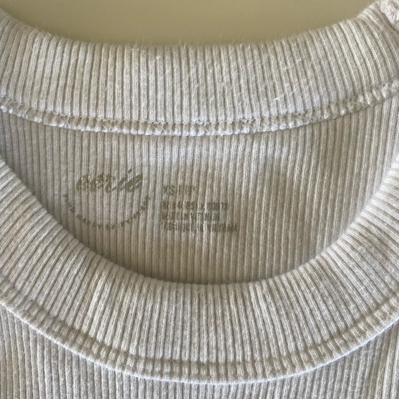 White Ribbed Tank Top - Picture 2 of 3